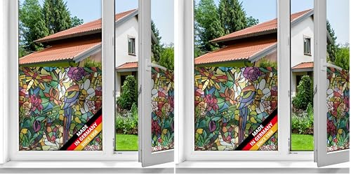 d-c-fix 346-0647 self-Adhesive Window Film Tulia 17.7'' x 78.7 (Pack of 2)