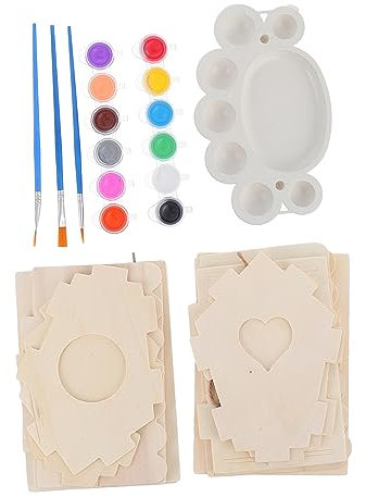 VICASKY Boys and Girls Bird House Kit for Outside Wooden Bird Houses Paints Tools