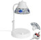 WARMCITY Electric Candle Warmer Lamp with Colorful Diamond Lampshade, UK Plug Metal Wax Burner Lamp with Timer and Dimmer, Adjustable Height Candle Warming Light Home Decor (White)