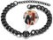 PiercingJak Bild Projektion Armband mit Foto im Stein Damen Herren Armkette 7mm Breit Panzerkette Edelstahl Armreif Personalisierte Geschenke für Mann Frauen
