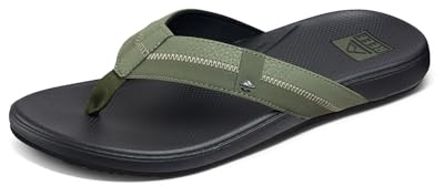 Reef Zehentrenner Sandale Cushion Phantom Cork | Ultraweiche Flip-Flops, gepolstertes Fußbett, leicht, Unterstützung des Fußgewölbes, verbesserte Griffigkeit