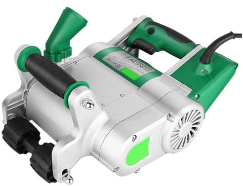 Hydravex Elektrische Mauernutfräse, Handnutmaschine, professionelle staubfreie Wandnutmaschine, aufhängbares Design, wandnutende Maschine mit Einstellbarer Breite und Tragebox,25mm