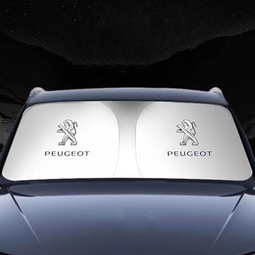 GDFEH Coche Parasol para Parabrisas Delantero para Peugeot 5008 2009-2013, Protector Solar Luna Delantera Plegable Protección UV Parasoles Cubierta Coche Accesorios