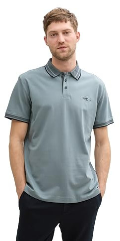 TOM TAILOR Herren 1045629 Poloshirt, 27475 - Grey Mint, 3XL EU