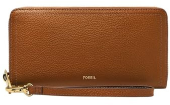 Fossil en cuir Porte-monnaie zippé GM Logan, pour femme, SL7831216