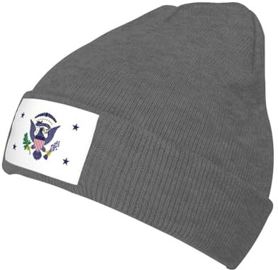 Beanie Slouch Flag of The Vice President of The United States (1936€“1948) Deep Heather Running Hat Unique Ski Snow Hats Novelty Cool Gadgets for Camping, Running, Jogging
