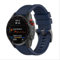 GIOPUEY Armband Kompatibel mit Garmin Fenix 8 43MM, Weiches Silikon Armband [Verschleißfest] [Atmungsaktiv] Ersatzarmband - Midnight Blue