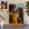 Transparent Gift Placa Personalizada con Foto. Lámpara Personalizada con Foto y Luz LED cálida. Marco de Fotos. Placas de Metacrilato. Regalos Personalizados Familia, Amigos, Pareja.