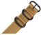 AJASMKLX 22 24mm Marke Armee Sport Nato Stoff Nylonband Zubehör Bands Schnalle Gürtel Fit for 007 James Bond Uhr Armband schwarz(Khaki,22mm)