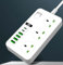 Extension Power Strip Extension Lead with 3 Outlets, 6 USB Ports (2 USB-C PD, 4 USB-A), 2m Cord, 3000W, 16A