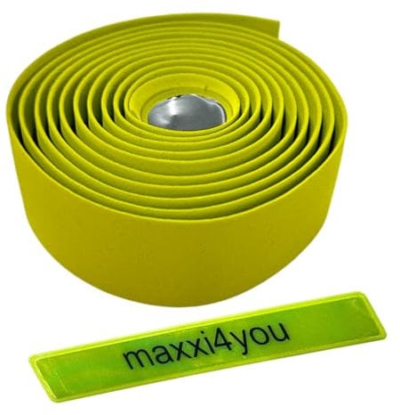 Velox Maxi Cork Tape Lenkerband Neongrün inkl. maxxi4you Reflexband