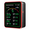 Hanzete 15-in-1 Air Quality Monitor Smart Air Quality Tester with CO/CO2/HCHO/TVOC//PM0.3/PM1.0/PM2.5/PM10/Temperature/Humidity/Time/Alarm Clock/Timer/Countdown Timer Mobile APP WiFi for Home & Office