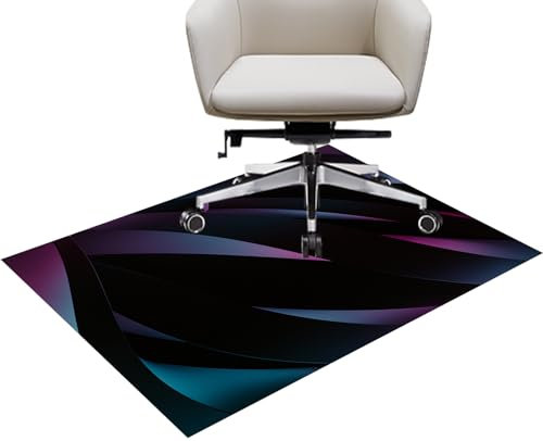 Stuhlmatte für Teppiche, 90 x 140 cm, rechteckig, Bürostuhlmatte für niedrige, Standard- und ohne Flor, Teppichböden, Stuhlmatte für Hartholzböden, Schreibtischstuhlmatte