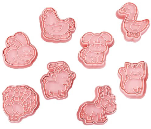 Alipis Stampo Biscotti Animali Pp Rosa per Dolci e Biscotti