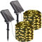 btfarm 2 Stück Solar Lichterkette Aussen mit Timer, 10M 100 LED Lichterkette Außen Solar Wetterfest 8 Modi IP65 Wasserdicht Solarlichterkette Outdoor für Garten Zaun Baum Hof Balkon Deko (Warmweiß)