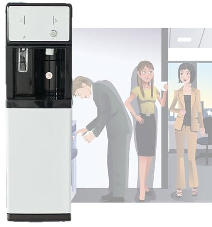 Hot And Cold Water Dispenser With Ultrafiltration, Shortage Indicator Water Dispenser, 4 Stage Filtration - Hot Cold And Room Temperature Water, Water Drop Filter Water, Portable No Installation
