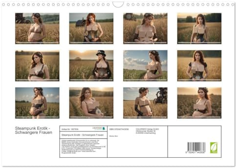 Steampunk Erotik - Schwangere Frauen (Wandkalender 2026 DIN A3 quer), CALVENDO Monatskalender: Erleben Sie zwölf ästhetische Fotografien von ... und Stärke zelebrieren (CALVENDO Erotik)