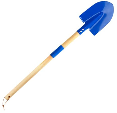 Kinder Metall Beach Schaufel Graben 27 Zoll Kleinkind Sand Spaten Blaues Abnehmbares Design Mit Holzgriff Und Plastikgriff