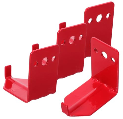 BESTYASH 4 Stück Feuerlöscher Wandhalterung Metall Verstellbarer Halter Robuste Befestigung für Wohn Gewerberäume Einfache Installation Einsetzbar