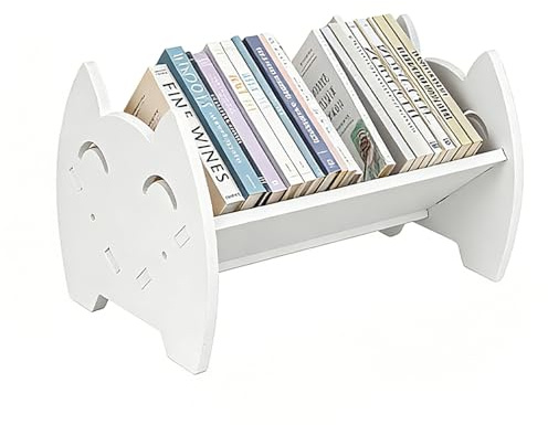 AXVRAV Bücherregal Kinder, Kleiner Schreibtisch, Aufbewahrung Display Rack, Kinderregal Leseecke Bücherbank, Kleine Kind Buch Organizer für Kinderzimmer Schule Büro(32 x 21.5 x 19.5CM)