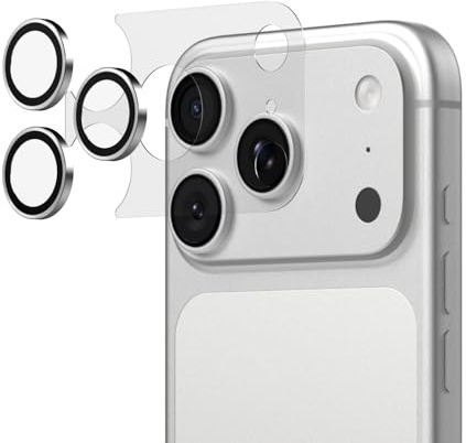 RhinoShield Pack de Protections d’Objectif Photo pour iPhone 17 Pro | Protecteurs d’objectifs et bloc photo inclus, couverture complète, résistant aux rayures, outil d’alignement inclus