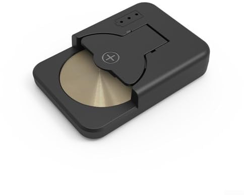 Wiederaufladbares Knopf-Ladegerät für CR2032 CR2025 CR2016 LR44 AG13 AG10 mit intelligenter Erkennung und ABS-Widerstand (ohne Kabel, schwarz)