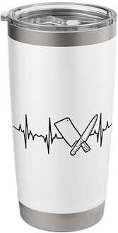Knife and Cleaver Heartline Meat Enthusiast Carnivore Stainless Steel Insulated Tumbler