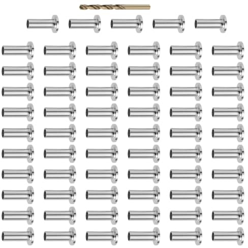 Levemolo Manchons de Protection Câble Inox 65 Pièces Foret Doré, Kit Complet pour Câbles de Pont et Garde-Corps, Usage Intérieur et Extérieur, Résistants aux Intempéries