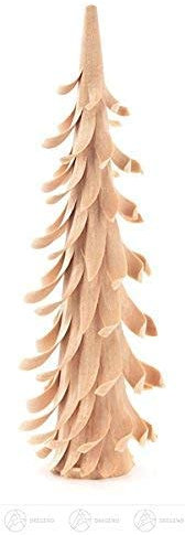 Albero a spirale naturale, altezza = 17 cm, in legno