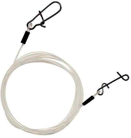 FLUOROCARBON - Vorfach mit Karabiner & Knotenlosverbinder Ø 0,50mm / Tragkraft: 20kg FTM SEIKA -Raubfischprogramm