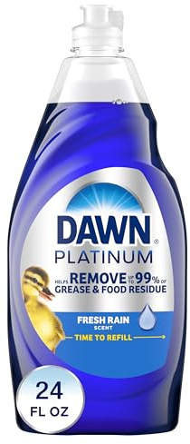 Dawn Platinum Dishwashing Liquid Dish Soap, Refreshing Rain, 792ml