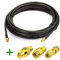 Bingfu Cable de Antena WiFi KSR195 RP-SMA Macho a Hembra Juego de Adaptador para Cámara de Seguridad Inalámbrica Extensor de Rango Enrutador WiFi Puerta PCIE Tarjeta de Red Inalámbrica Adaptador USB