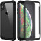 seacosmo iPhone XS Max Hülle, Stoßfest Case iPhone XS Max 360 Grad Rugged Handyhülle mit eingebautem Displayschutz für iPhone XS Max, Schwarz