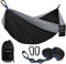 Kootek Camping Hammock 500 lbs Capacity, Portable Hammocks with Tree Straps & Attached Carry Bag, Camping Essentials Gear, Perfect for Outside Indoor Hiking Beach Backpack Travel