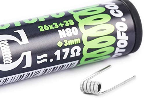 Wotofo Tri Core Fused Clapton N80 3 mm – 0,17 Ohm, 10 Stück
