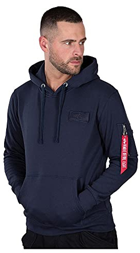 Alpha Industries Red Stripe Hoody Kapuzensweat für Herren Rep.Blue