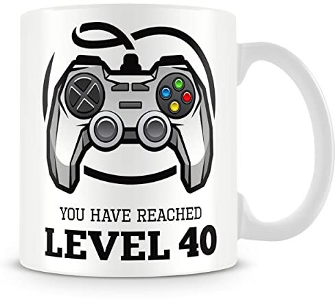 40th Birthday Gift Mug - Gamer Level 40