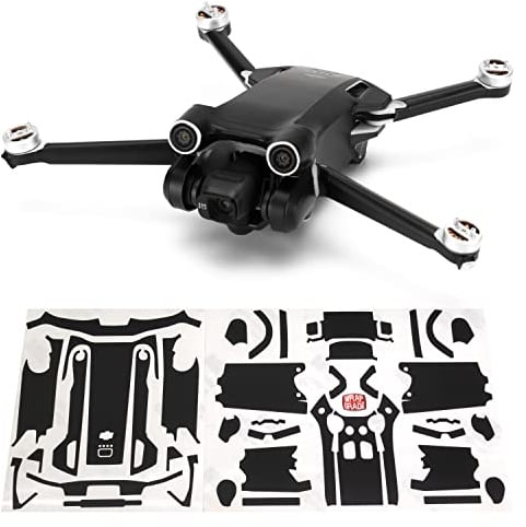 WRAPGRADE Skin Kompatibel mit DJI Mini 3 Pro (STEALTH BLACK)