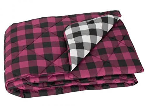 Gabel TRAPUNTA INVERNALE LETTO SINGOLO 1 PIAZZA CHECK COTONE 320 GR (3 Ciclamino scuro)