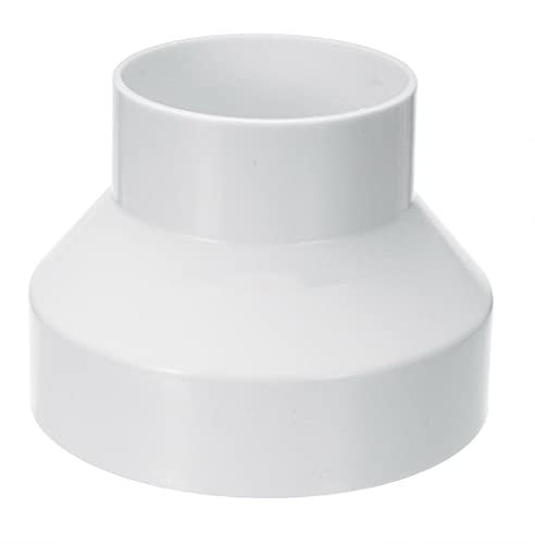 HOHOVYVY Ducting Reducer 150mm to 100mm Ducting Joint, for Extractor Ventilation Connect Round Duct Pipe or Extractor Fans Reducer
