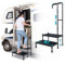Wohnmobil-Stufen mit Handläufen, 2 Stufen, Wohnmobil-Treppen, Stufen für den Außenbereich, Whirlpool-Stufen mit zwei Handläufen, höhenverstellbar, Tritthocker, Wohnmobil, Reiseanhänger