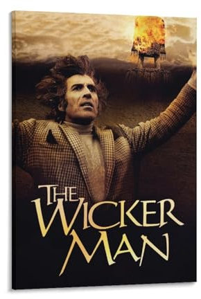 LIANGSHUANG Britische Exploitation Films Films The Wicker Man Poster Poster Druck Kunst Wandmalerei Leinwand Poster Moderne Schlafzimmer Dekor 40 x 60 cm