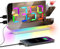 Lancoon Reloj Despertador Digital con Radio Reloj Proyección 180° 11 Colores RGB 10 Colores Luz Nocturna 15 Niveles Volumen USB A/C Puerto de Carga Snooze Blanco