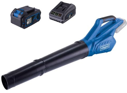 Scheppach Akku-Laubbläser C-BL700-X 20V axiales Laubgebläse | Luftleistung 516 m³/h | Luftgeschwindigkeit 155 km/h | 20V-IXES-Serie | mit 4Ah Akku & Ladegerät