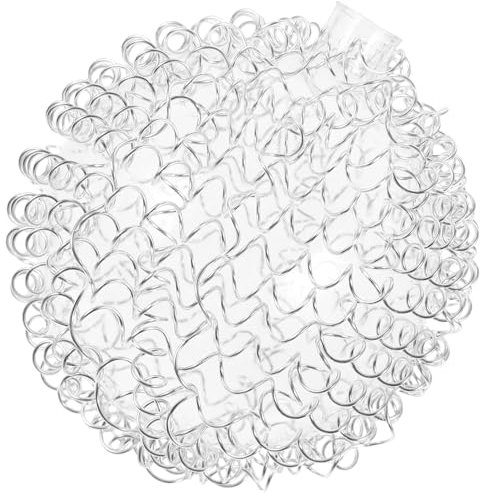 Holibanna -Glas-Lampenschirm Draht-Lichtschutzkäfig Ersatz Für Beleuchtungskörper Runder Mit Samenblasen Für Kronleuchter Pendelleuchte Durchmesser 8 Cm