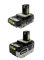 Ryobi ONE+ PSK106SB Starter-Set mit 2-Ah-Akku, 4-Ah-Akku und Ladegerät