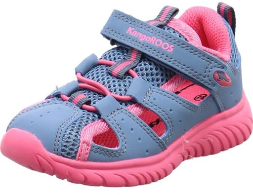 KangaROOS Ki-Rock Lite Ev Sandale, Midnight Blue Daisy Pink Oc, 30 EU