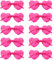 NACHLYNN 10 Paar Herz Sonnenbrille Rosenrot Farben Randlose Herzförmige Sonnenbrille für Damen Transparente Bonbonfarbene Herzbrille für Valentinstag Partygeschenke
