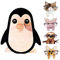 Cachpib Pinguin Brillenhalter, Süßer Pinguin Brillenständer, Sonnenbrillen Halter, Tierischer Brillenregal, Handgefertigter 3D-Holz Brillenhalter Dekorativer, Home Office Schreibtischdekoration