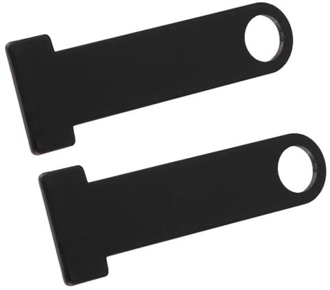 Helmet Parts Helmet Lock Small Volume Stainless Steel Standardized Design Reduce Scratches 2 Helmets for Motorcycle (Black)